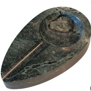 Vintage Green Marble Ashtray